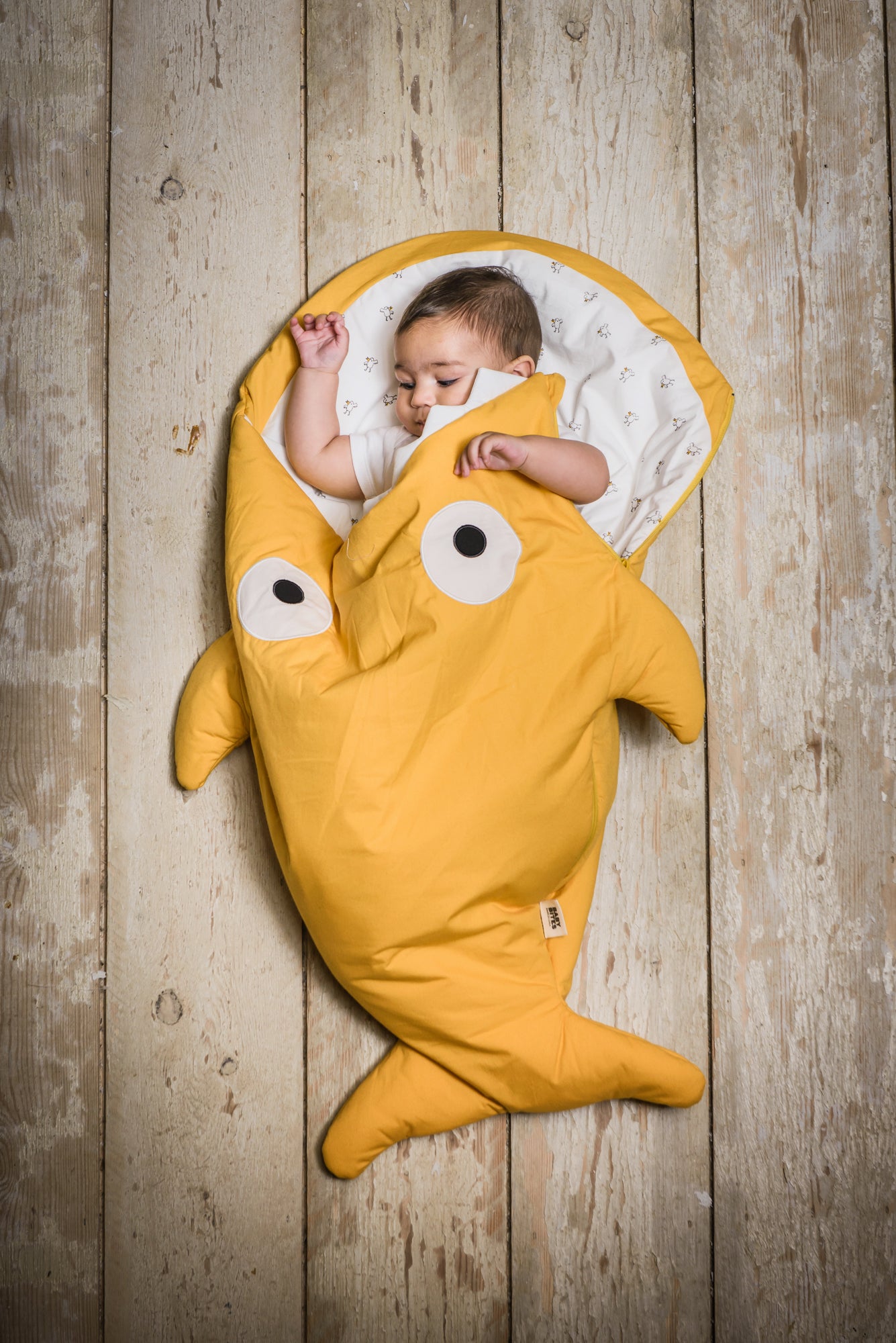 Fishy in Yellow Sleeping Bag  🐠