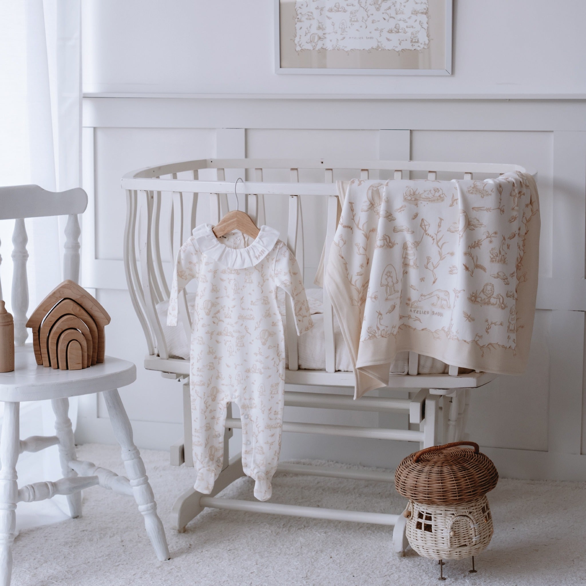 TOILE DE JOUY/BEIGE - NEWBORN SET (4-PIECES)