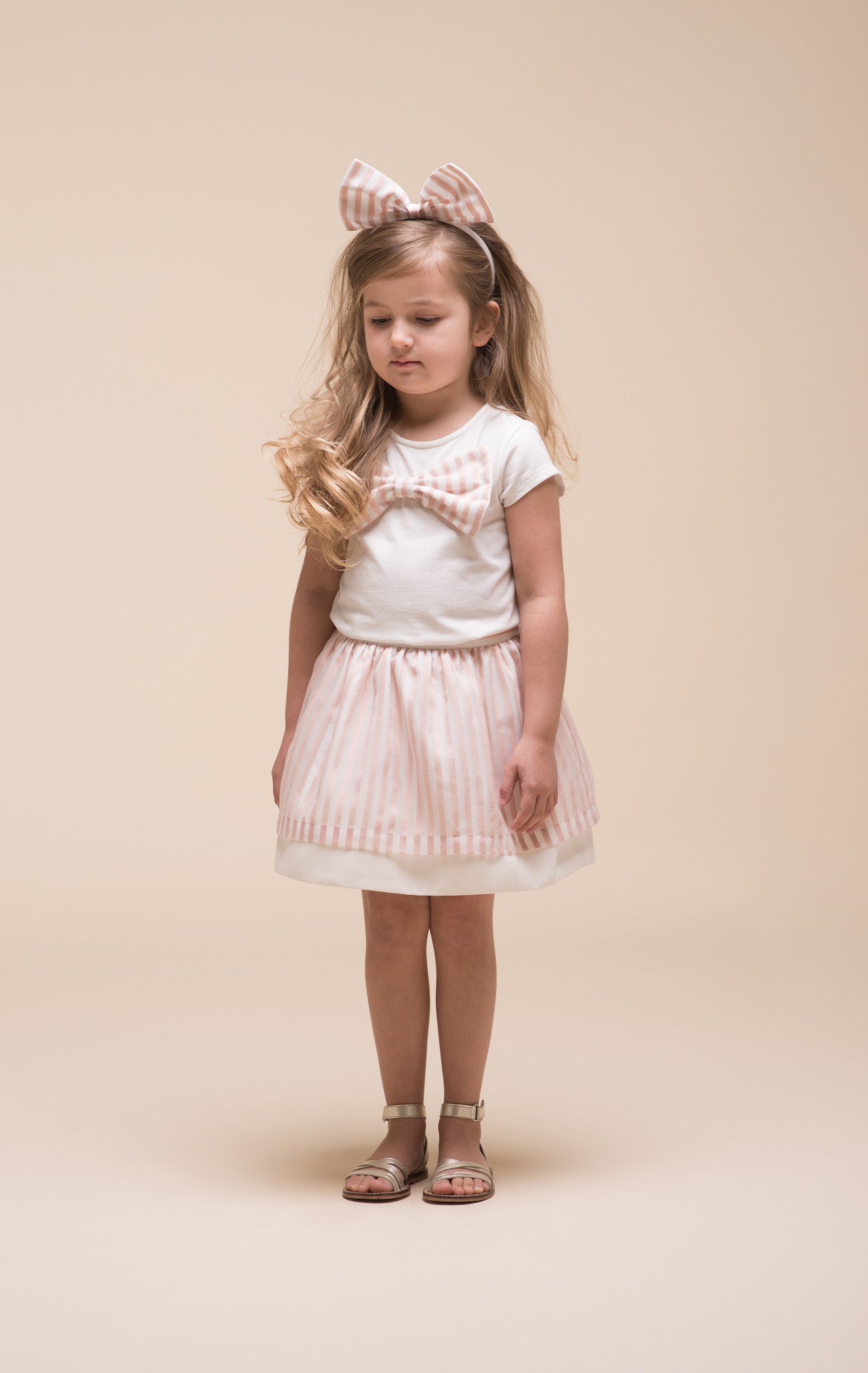 Organza Stripe Tiered Skirt 👗